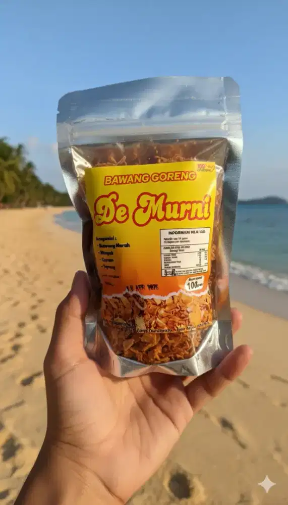 Bawang goreng asli tanpa campuran ubi