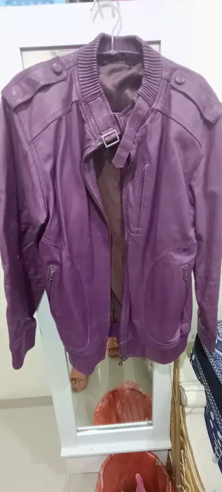 Jaket kulit domba asli garut