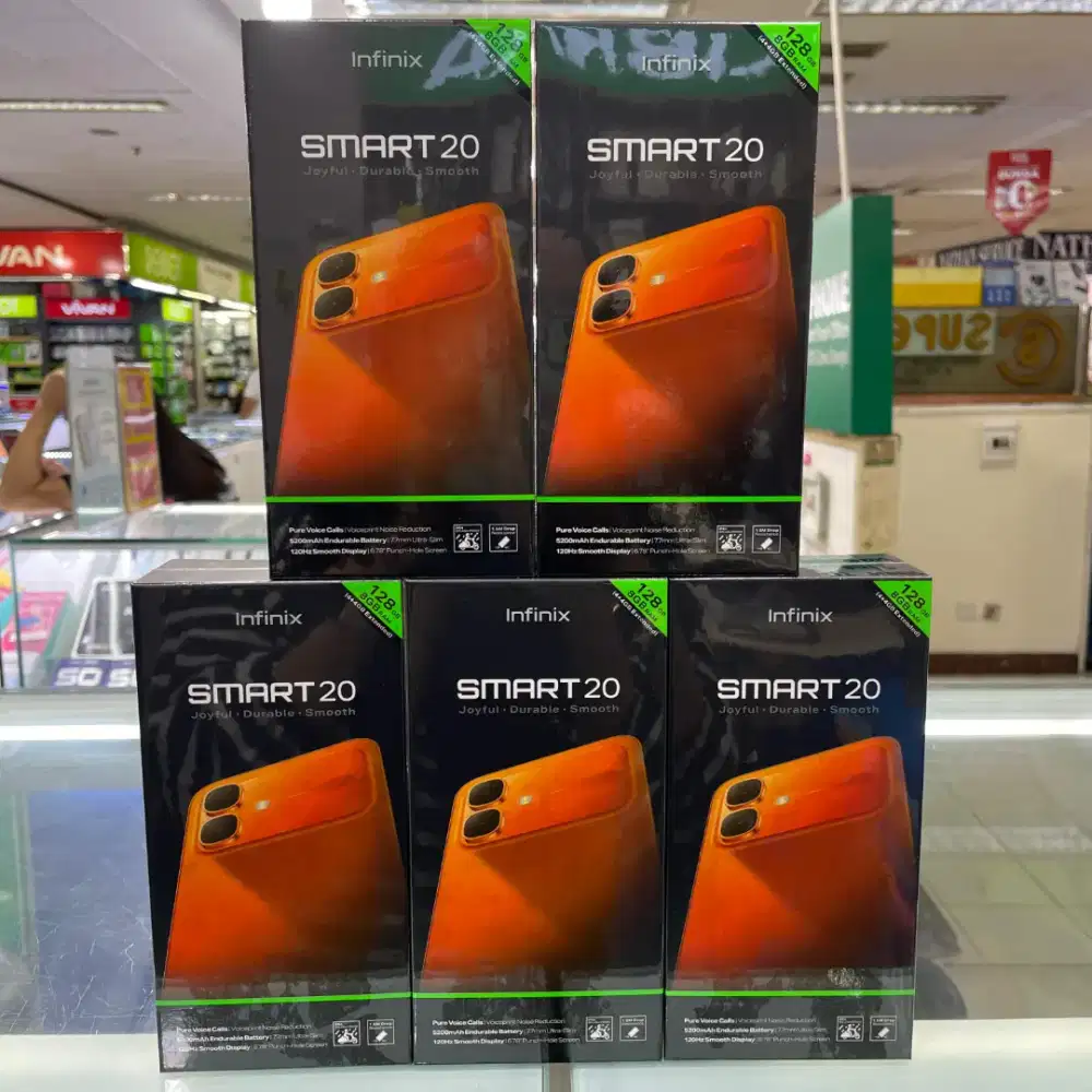 Infinix Smart 20 ram 4gb+4gb/64gb baru garansi resmi harga Promo