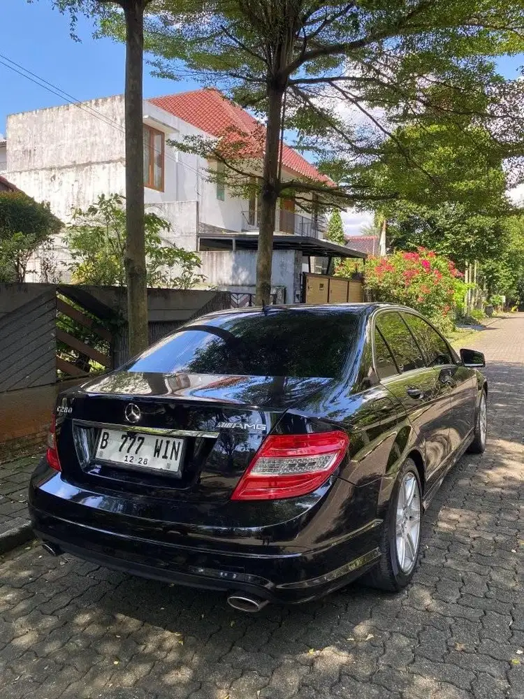 merci c280 avangard amg thn2008 w hitam trwt siap pakai trwt antik low