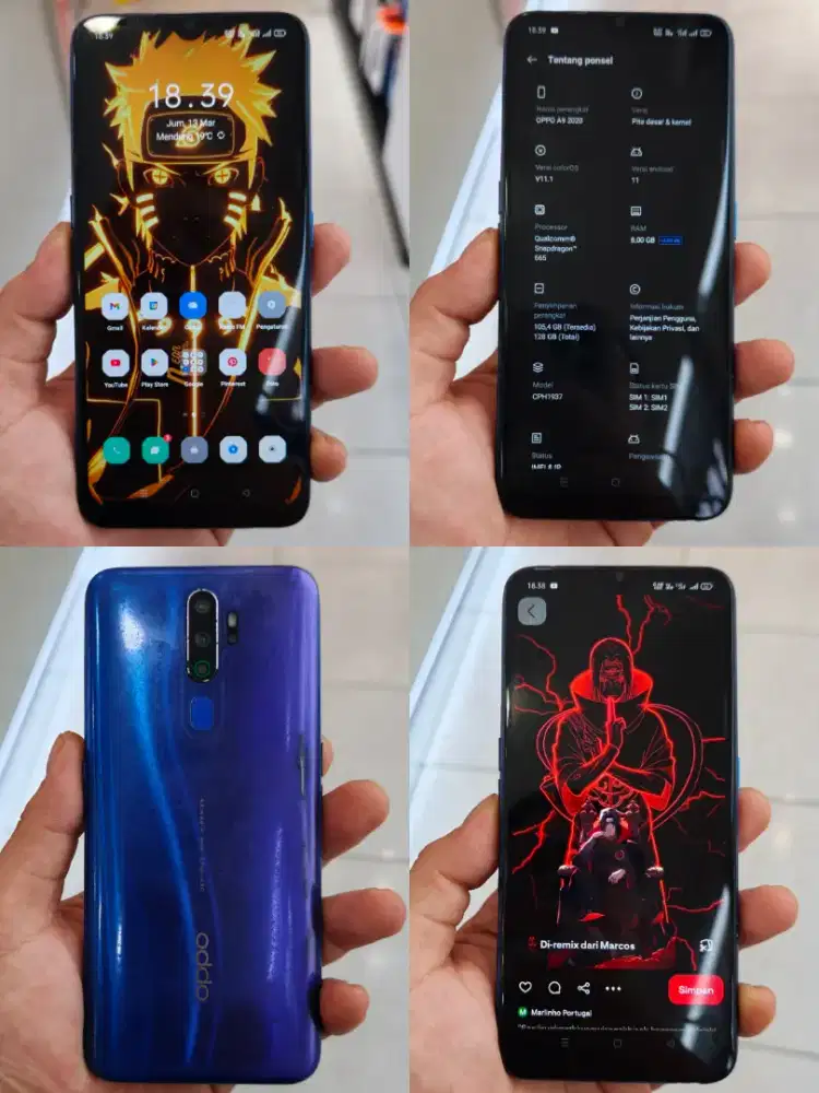 BACA DESKRIPSI OPPO A9 2020 RAM 8+5/128 FULLSET