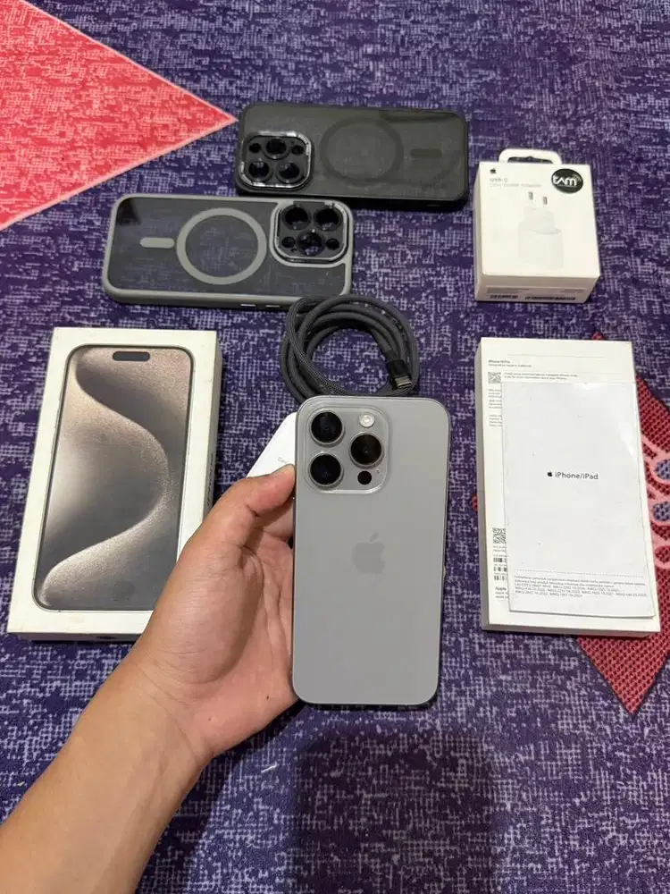 Iphone 15 pro 128gb natural ibox