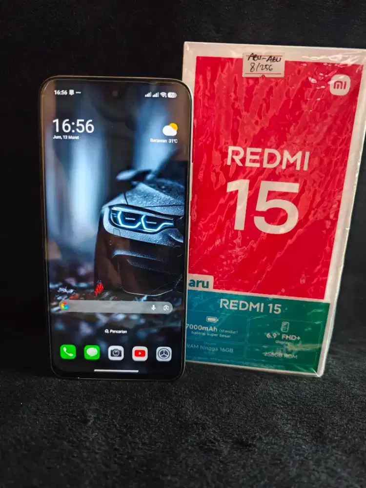 Redmi 15 Ram 8Gb/256Gb Lengkap Mulus No Minus