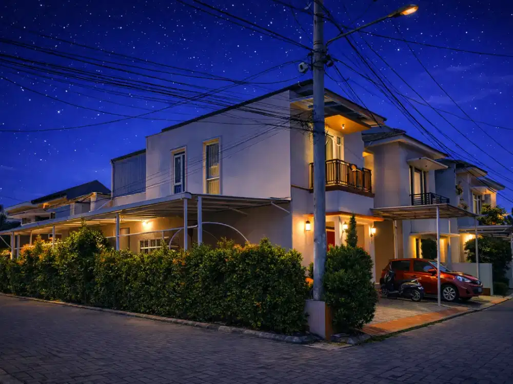 Rumah Hook Full Furnished 2 Lantai di La Margas Residence Dekat Tol Seroja • Lingkungan Premium • Desain Interior Unik