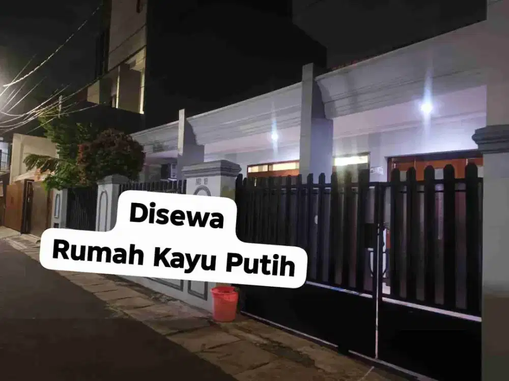 Disewakan Rumah Strategis Fully Furnish di Kayu Putih Jakarta Timur