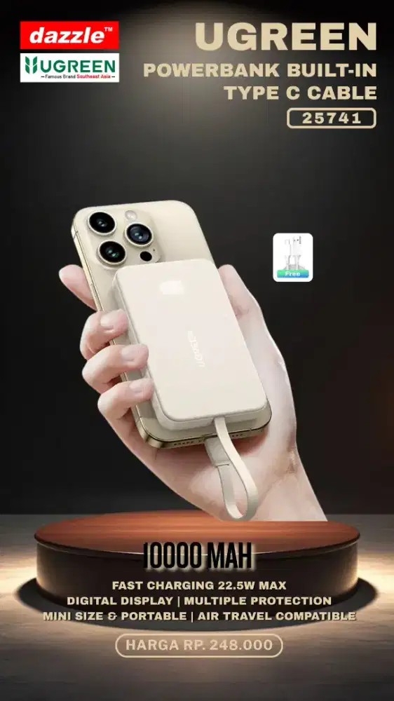 UGREEN POWERBANK SLIM 10.000MAH (25741)