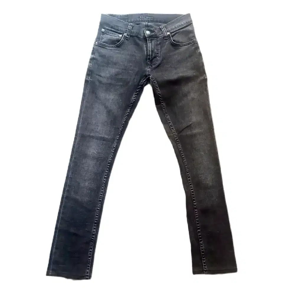 Celana jeans denim nudie tight terry fade to grey original