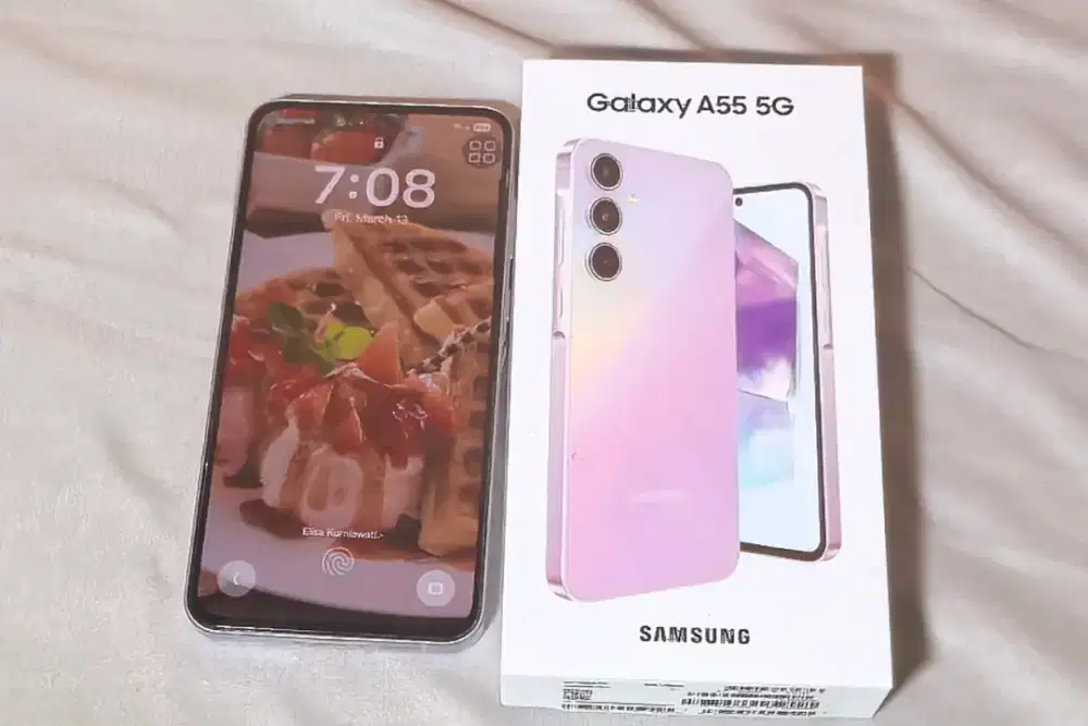 DIJUAL SAMSUNG GALAXY A55 PURPLE 256GB