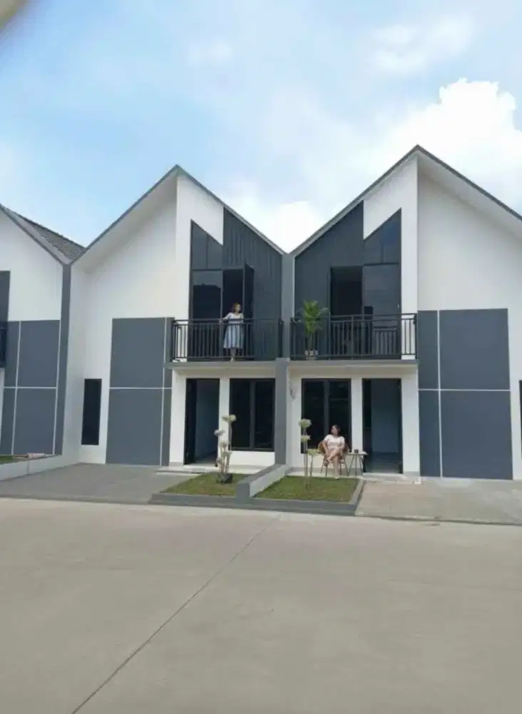 Rumah Scandinavian mezanine harga promo akses mobil di pusat kota
