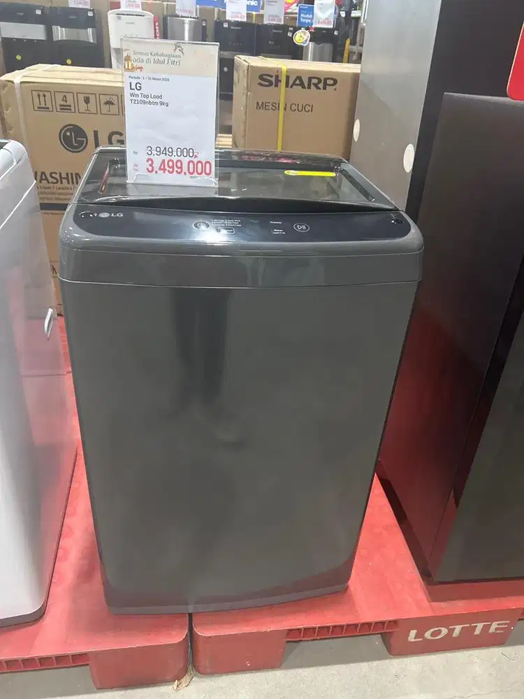 Hanya KREDIT di Lottecapital Dp 0Rp LG 9Kg ToploadT2109nbtm