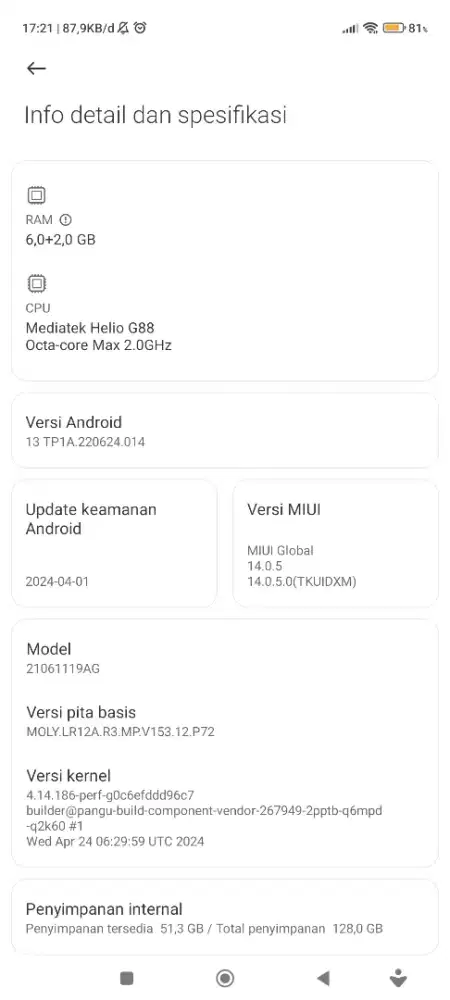 Redmi 10 Fullset