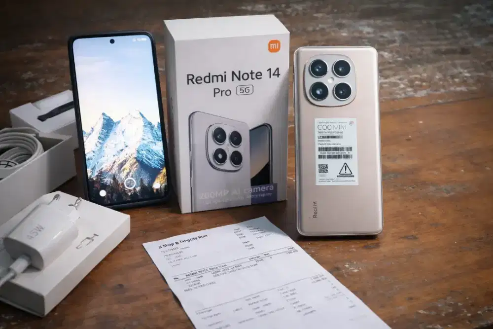 Redmi Note 14 Pro 5G 8/256GB New – Baru 2 Bulan,Lengkap Fullset + Nota