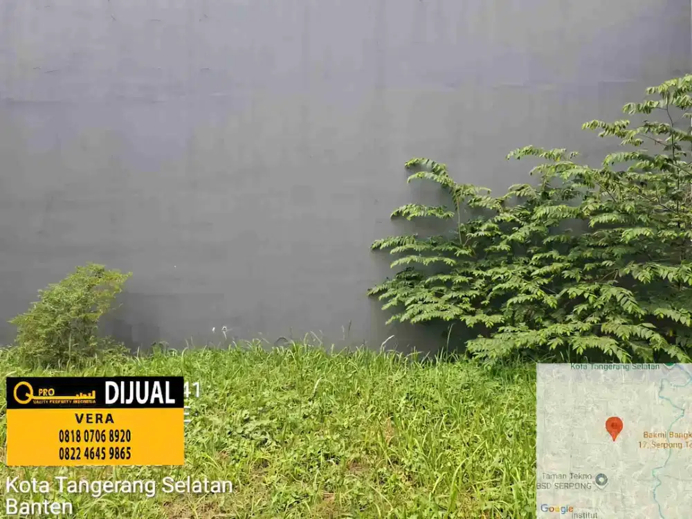 JUAL CEPAT TANAH KAVLING TAMAN TEKNO 1067m2