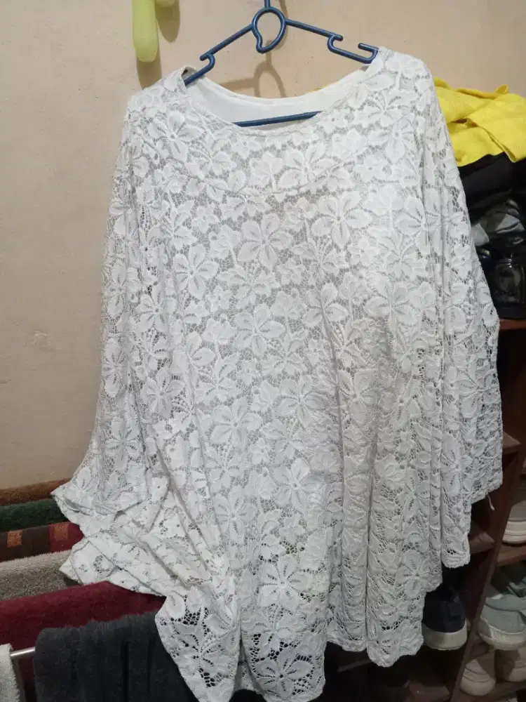 Atasan full brokat jumbo