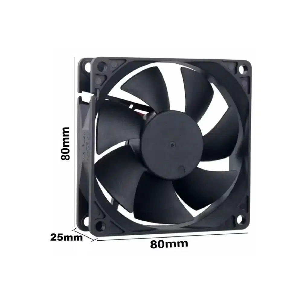 Kipas DC 12V 8cm x 8cm | Fan DC 12V 8025