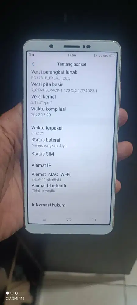VIVO Y71 ram 3 /64 (batangan)