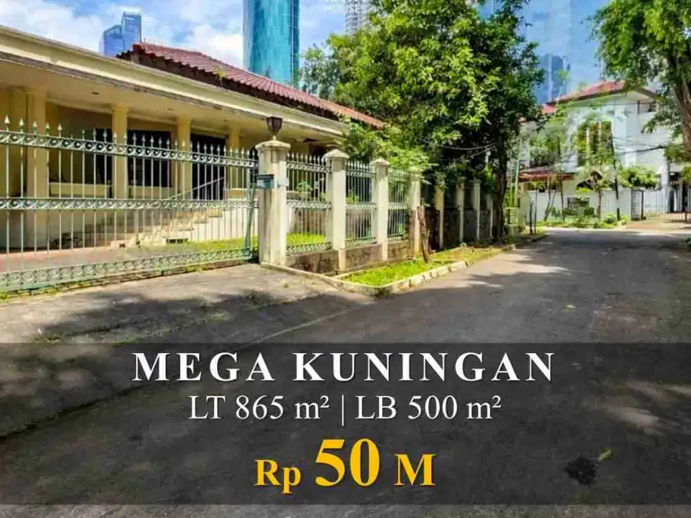 Rumah dibawah NJOP dilokasi premium Mega Kuningan, Jakarta Selatan