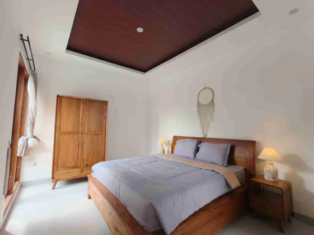 For rent new vila 3 bedroom semi furnished strategic at Sanur