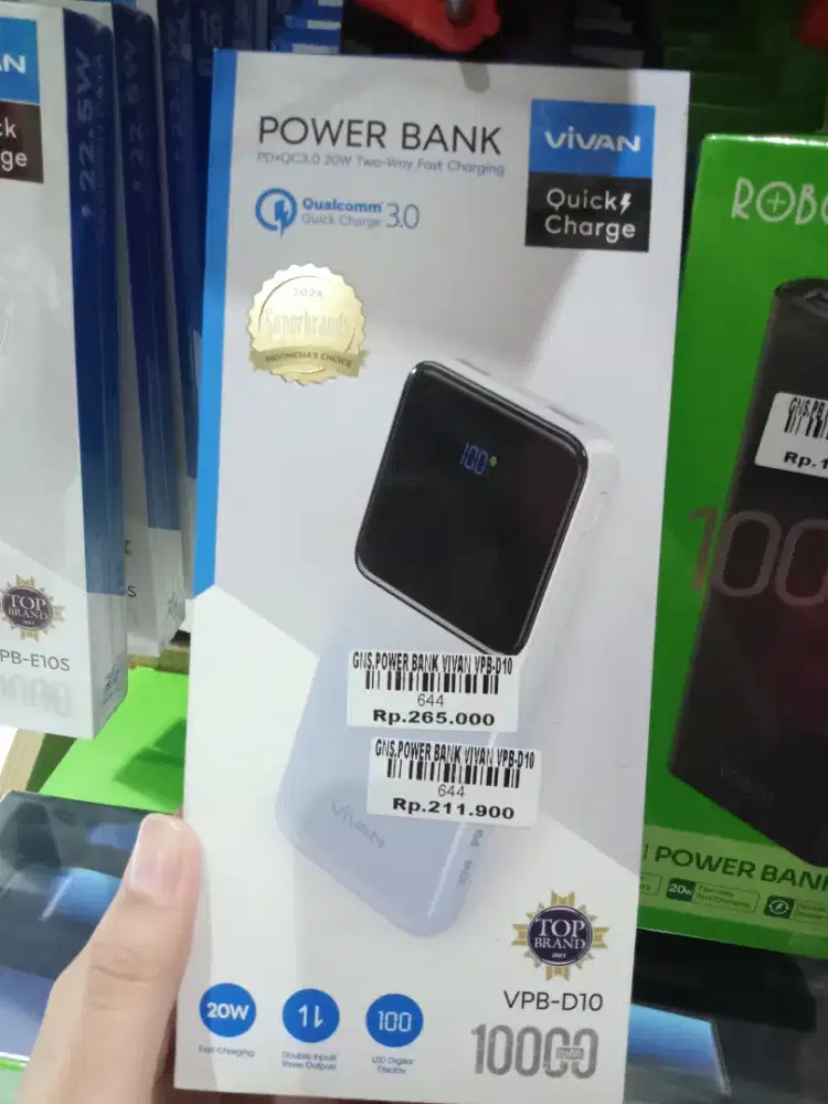 POWER BANK VIVAN VPB-D10| ATLANTIS DAHSYAT