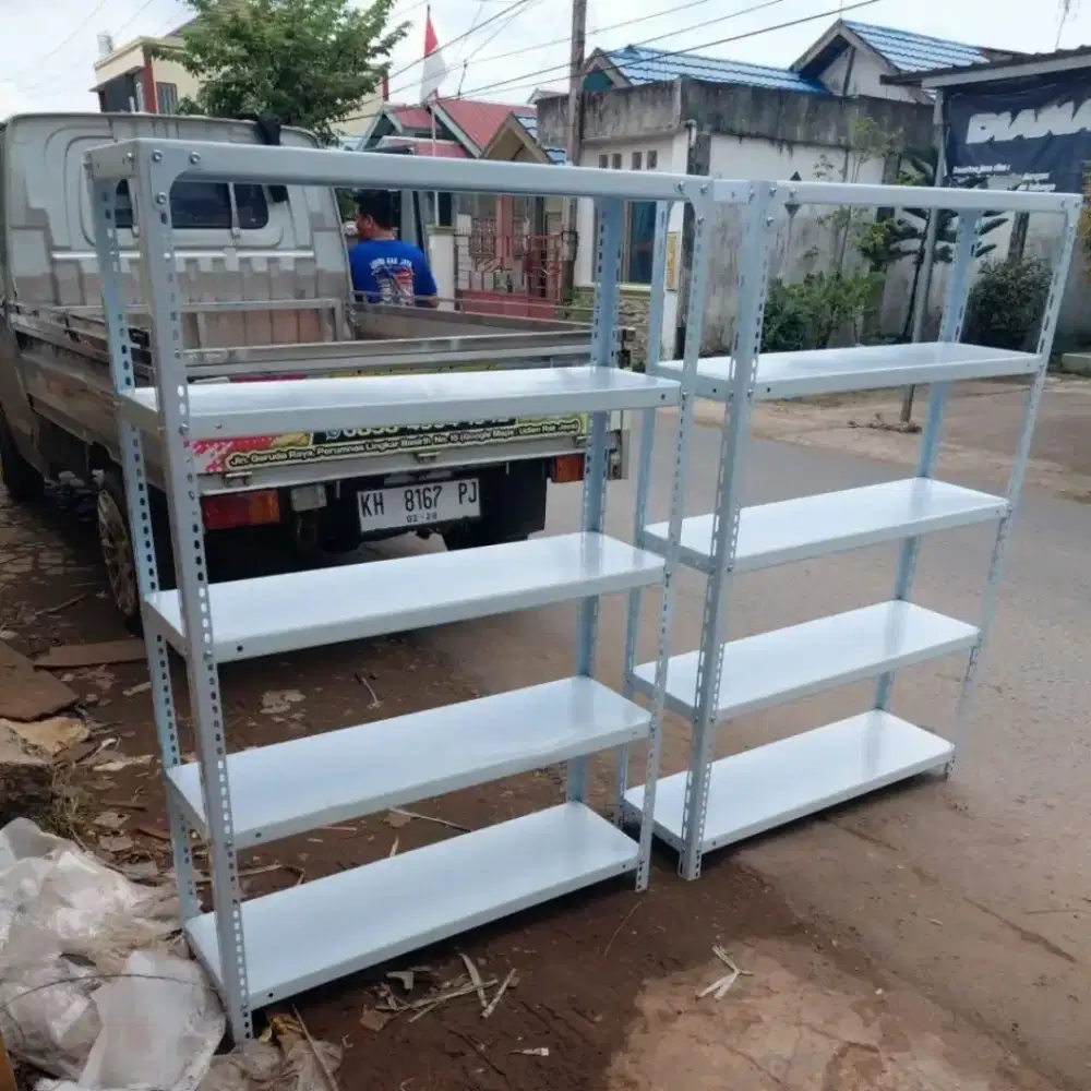 RAK BESI PUTIH 5 SUSUN KOKOH