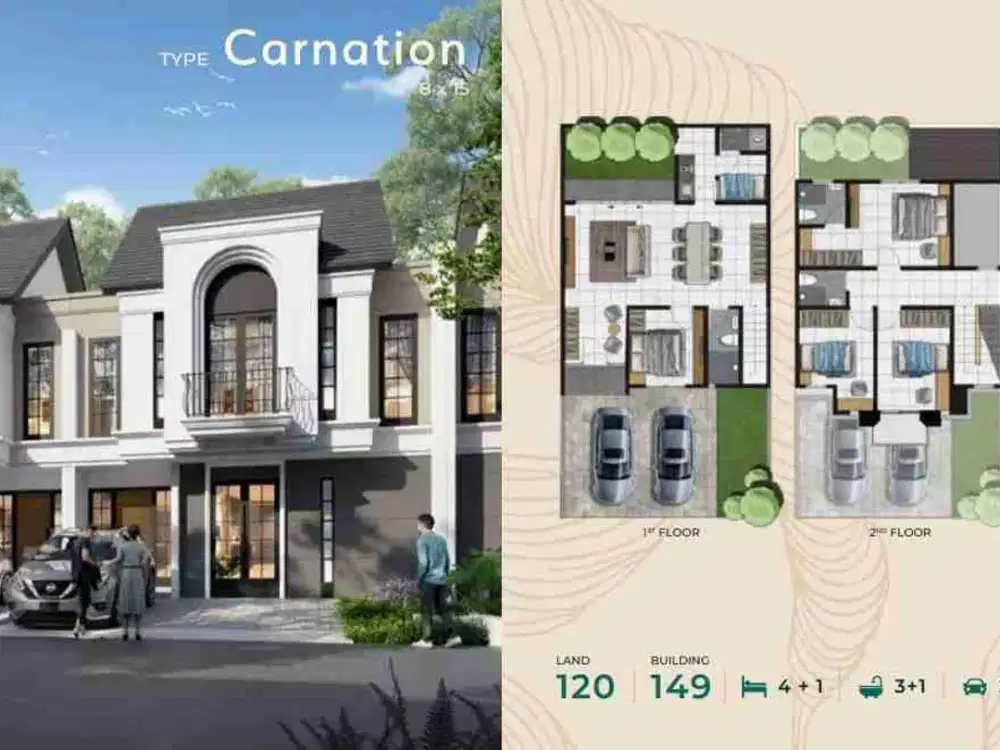 Rumah Citraland City Type Carnation Kedamean Gresik
