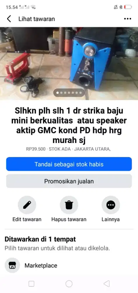 Slhkn lh slh 1 dr speaker aktip GMC atau sblh nya hrg murah kond hdp