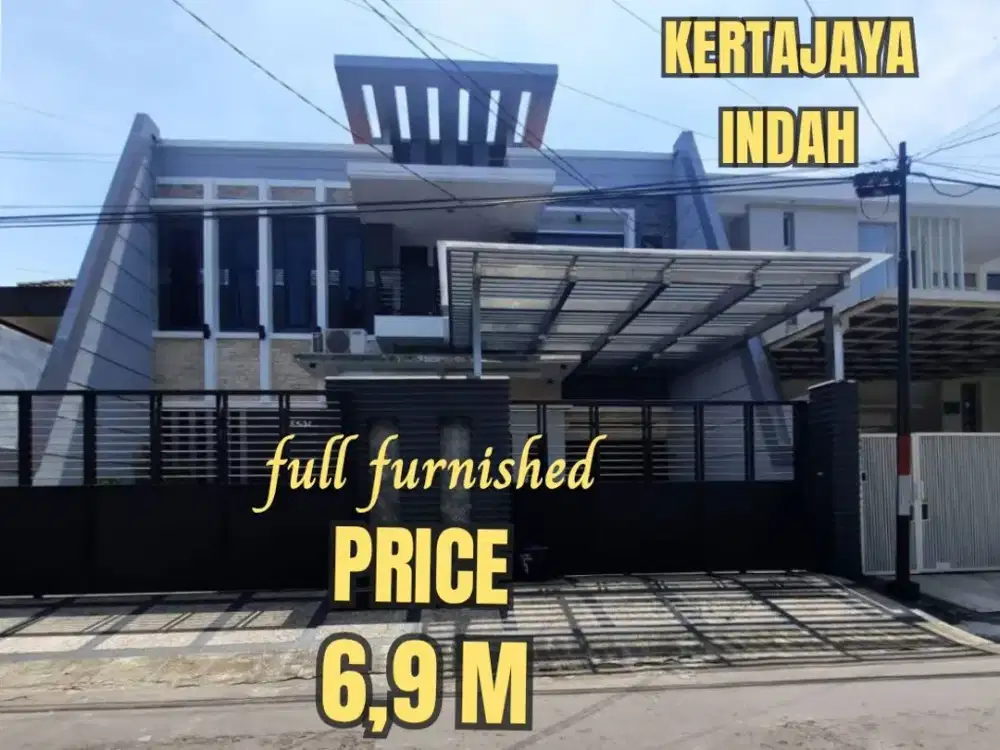 ‼️FULL FURNISHED, MEWAH‼️RUMAH KERTAJAYA INDAH MODERN MINIMALIS SIAP HUNI TERAWAT. DEKAT UTS, DHARMAHUSADA, GALAXY MALL, UNAIR, MERR, MANYAR, Dsb