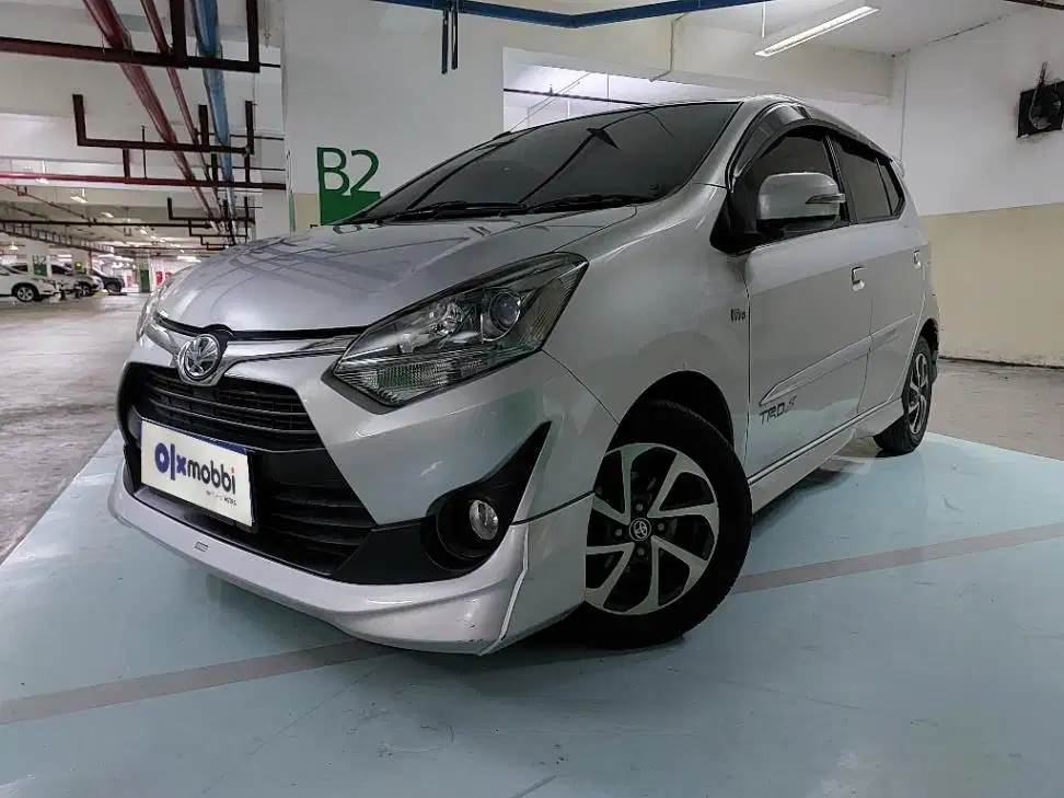 TDP 6,JT, Toyota Agya 1.2 G TRD Sportivo Bensin-AT Silver 2018