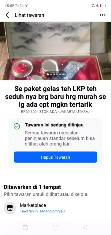 Se set cangkir teh China brg baru hrg murah se lg adacpy