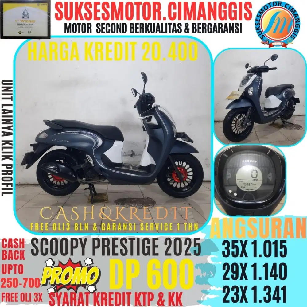 NEW SCOOPY KEYLES CASHBACK UPTO700RBU FREEOLI3X TERMURAH DP600