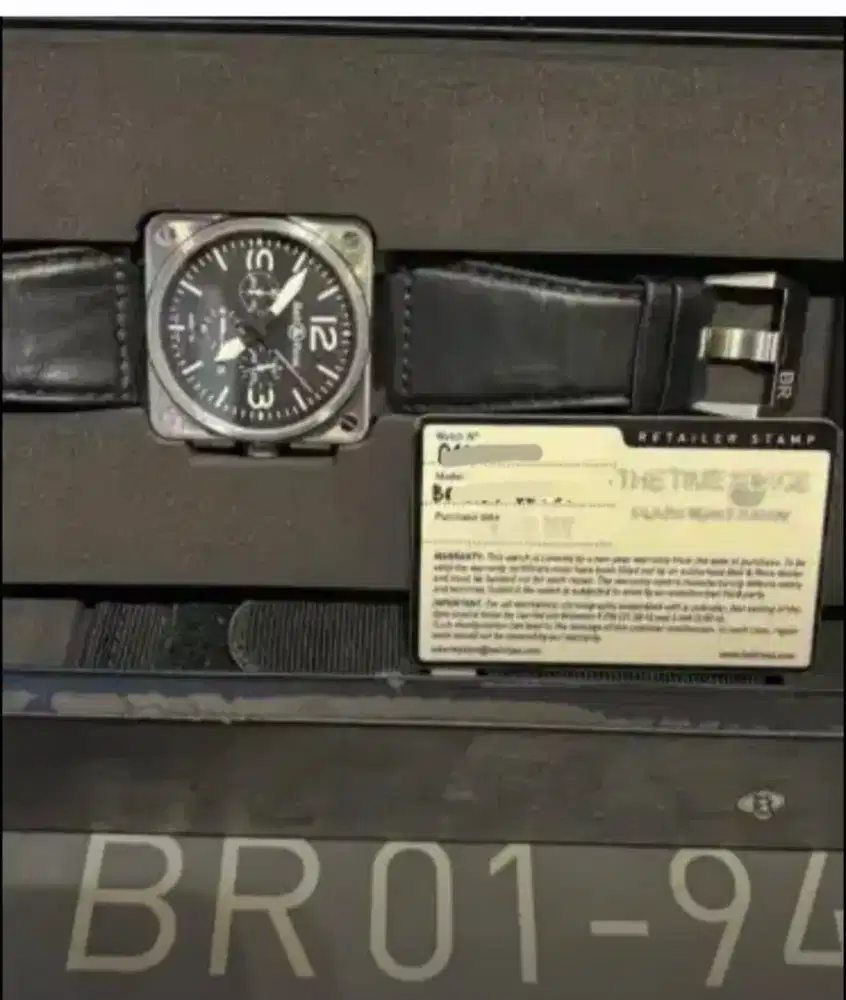 Bell rose 45mm chrono automatic original