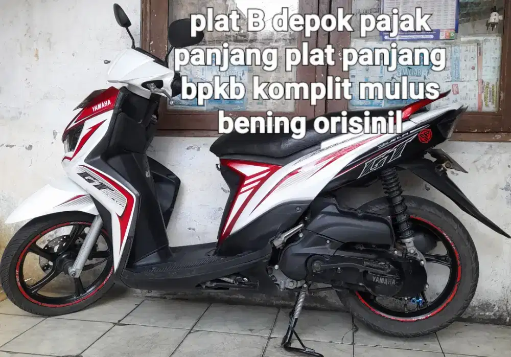 Yamaha Mio Soul GT 2013 cw asli putih B depok pajak panjang