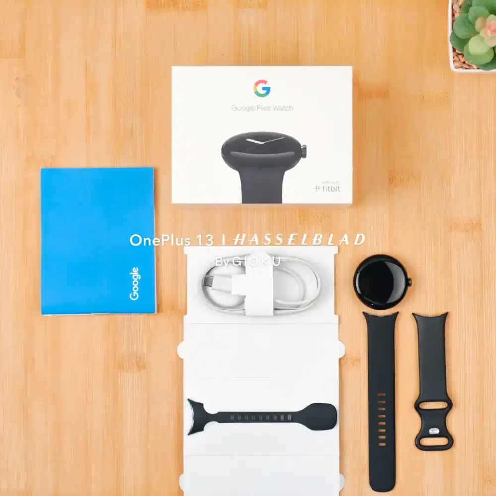 Google Pixel Watch 1st Gen Obsidian, Mulus fullset original