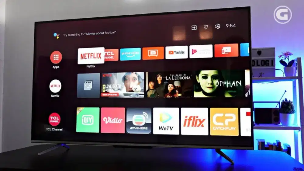 Android TV TCL 55inch 4K UHD super jernih