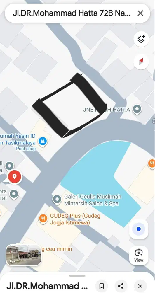 DIJUAL TANAH KAVLING JL MOH HATTA TASIKMALAYA AKSES JALAN RAYA BESAR