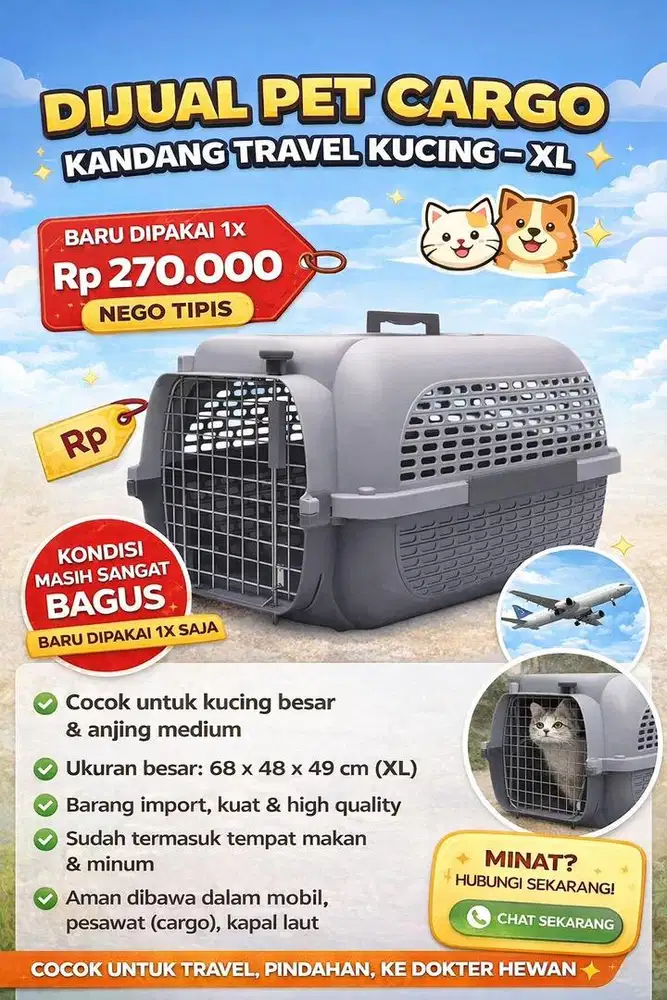 Dijual Pet Cargo