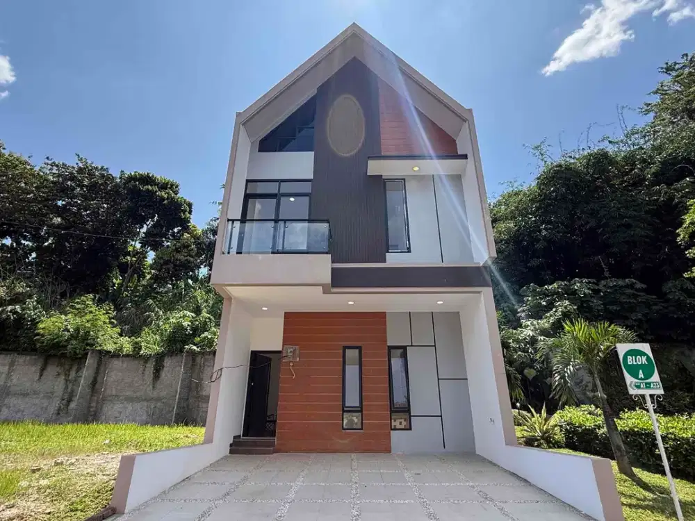 Rumah Scandinavian 3 lantai di Pamulang Dekat future MRT