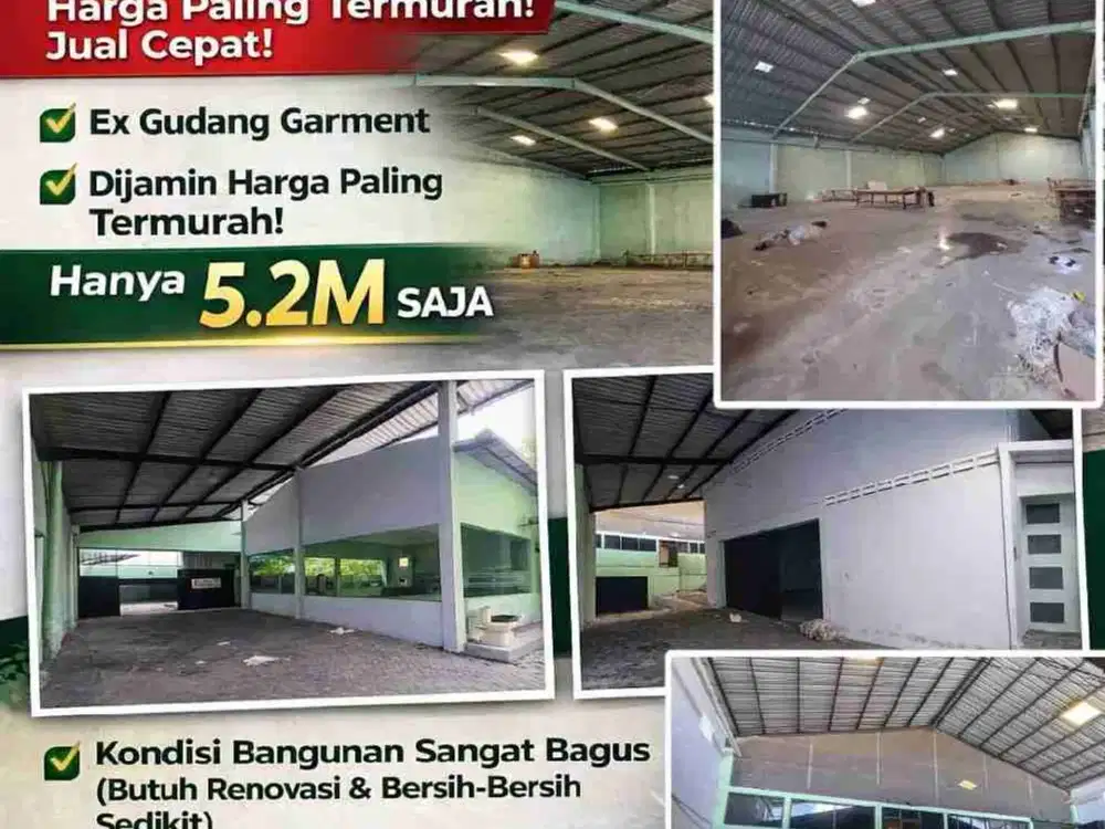 Di Jamin Paling Termurah Gudang Dan Kantor Di Kel Mojosongo Kec Jebres Solo Jalan Bebas di Lalui Truk Dobel Kondisi Bagus,bangunan kantor Hanya Butuh Renovasi Dikit dan Bersih Bersih Saja