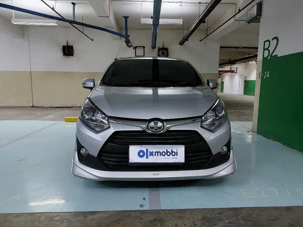 TDP 6,JT, Toyota Agya 1.2 G TRD Sportivo Bensin-AT Silver 2018