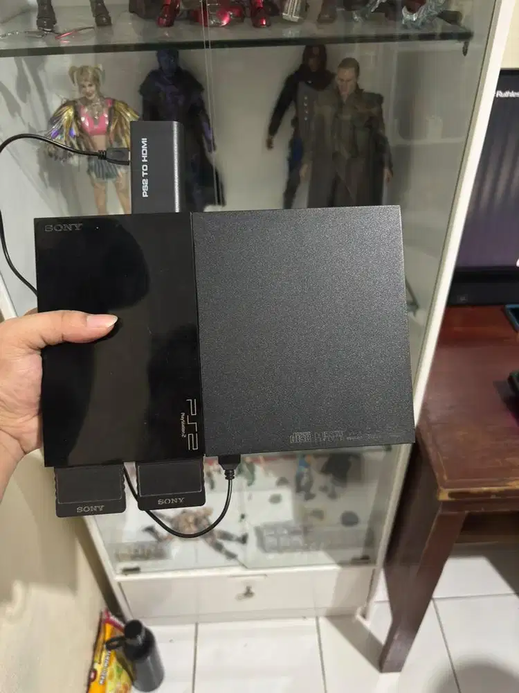 PS2 slim disc fullset sama hdmi converter