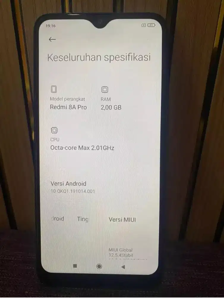 Hp redmi 8A pro