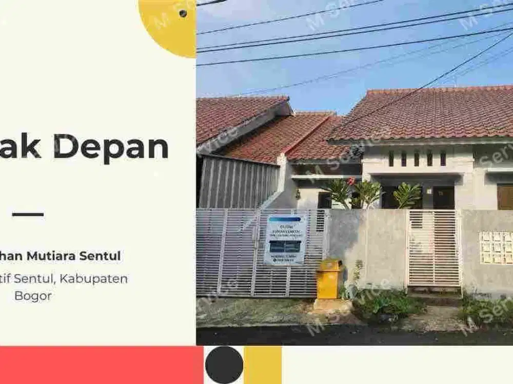 rumah cluster mutiara sentul djual langsung