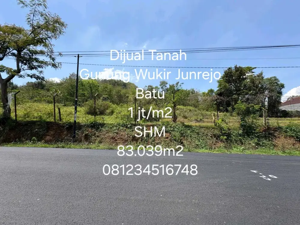 Tanah Gn. Wukir Batu dijual