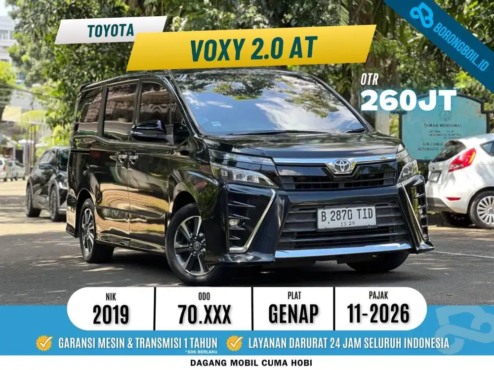 TOYOTA VOXY 2.0 AT 2019 HITAM LOW KM SUPER FULLSET