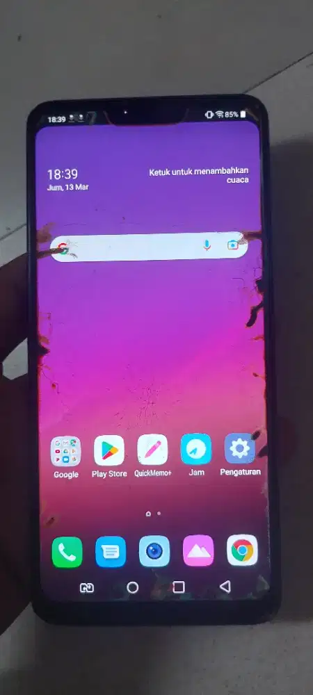 Jual handphone LG G7+ thing