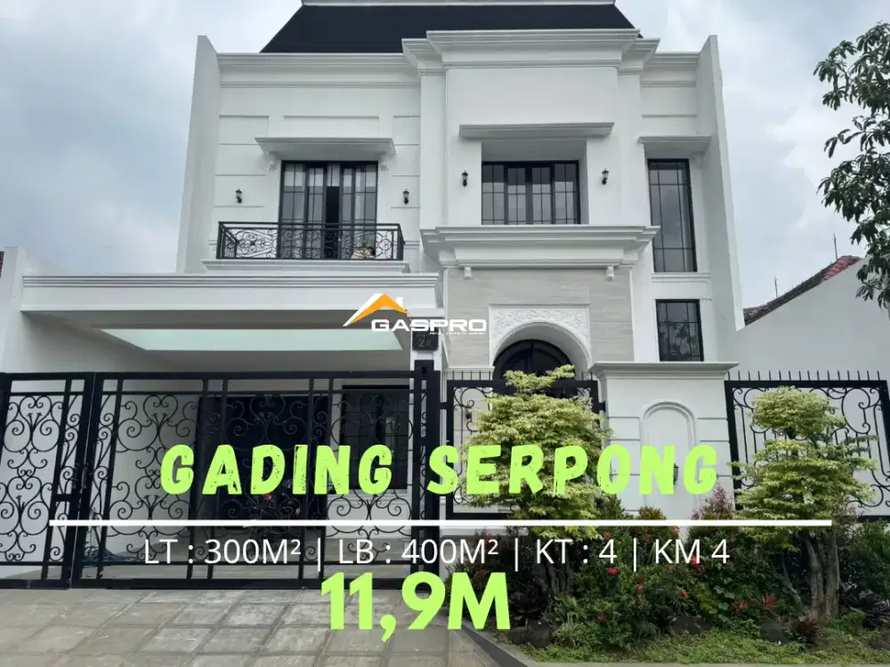 DIJUAL RUMAH FULLY FURNISH BRAND NEW DI SEKTOR 1A 11MAN! FULL MARMER