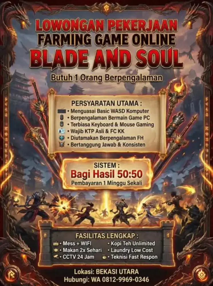 Lowongan pekerjaan FARMHOUSE GAMING