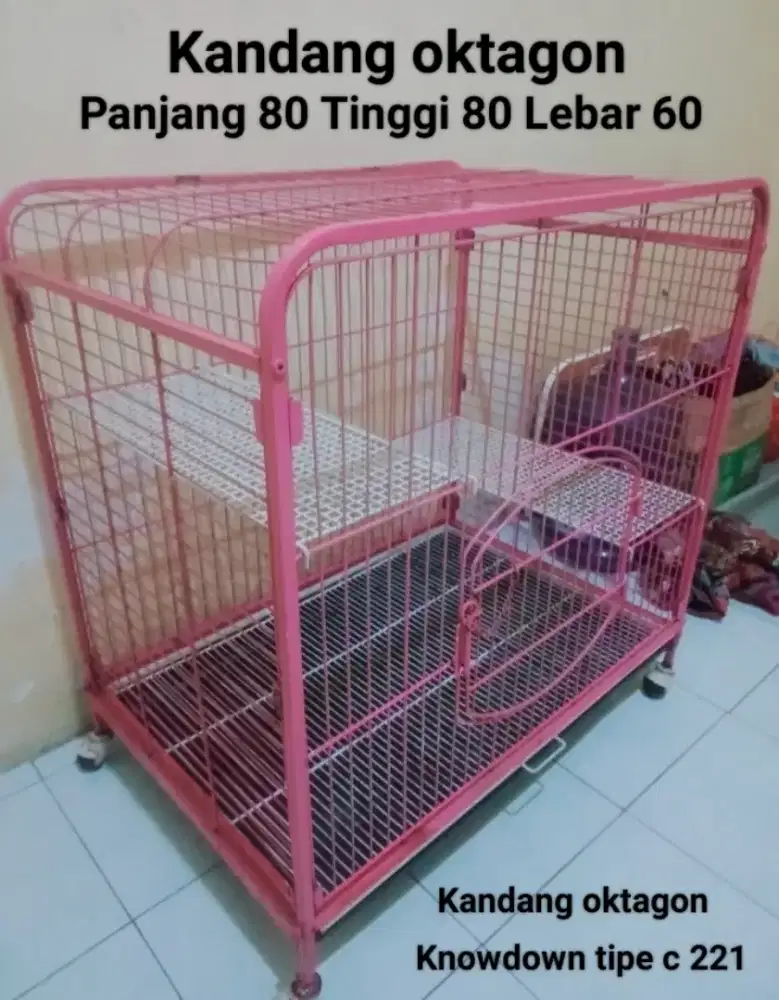 Kandang oktagon knowckdown jumbo