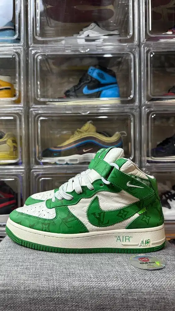 AIR FORCE 1 HIGH X OFF WHITE X LOUIS VUITTON WHITE GREEN