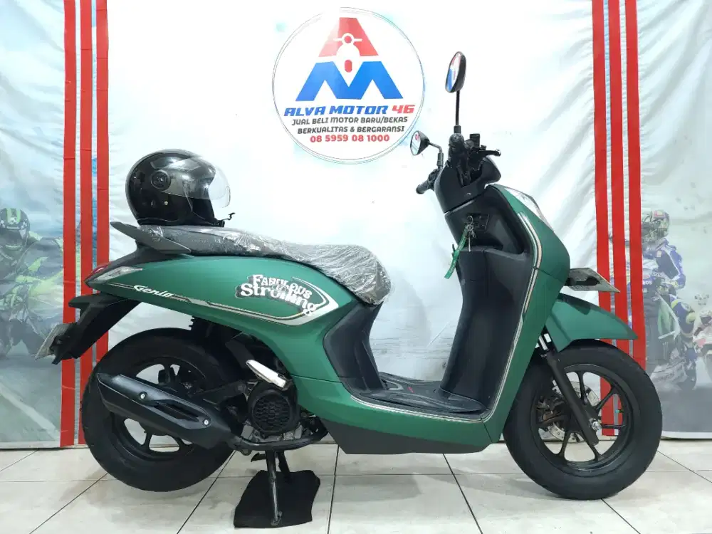 HONDA GENIO FABOLUS CBS ISS TH 2024 NIK 2023 HIJAU ARMY MULUS GRESS